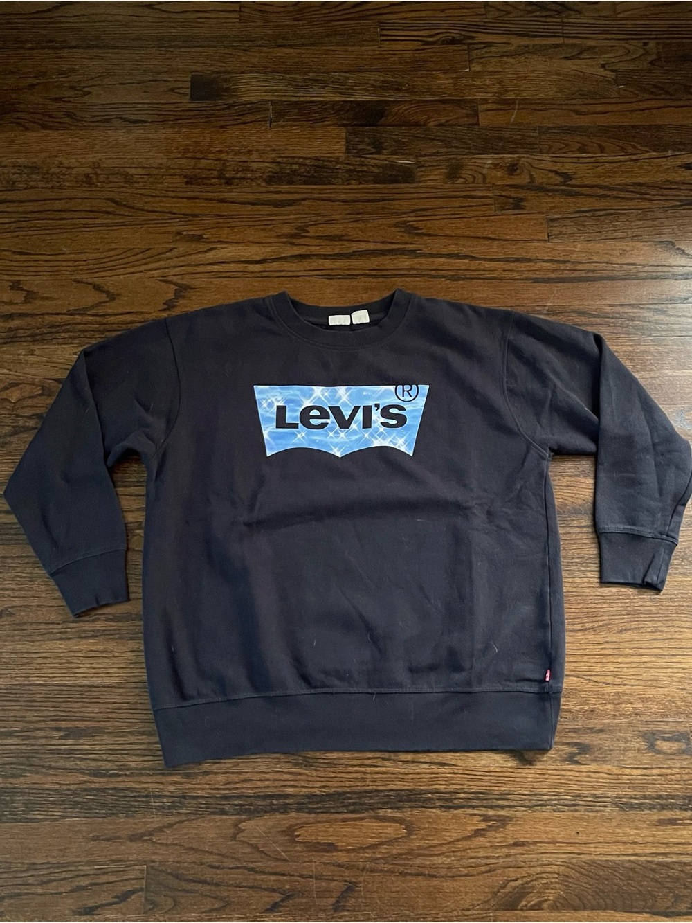 Levi's Black Crewneck Logo Sweatshirt